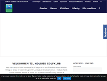 Tablet Screenshot of holbakgolfklub.dk